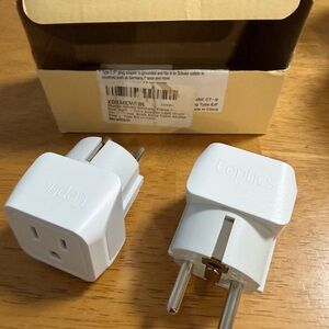 Ceptics White Plug Adapters Germany/France/most of Rurpie
